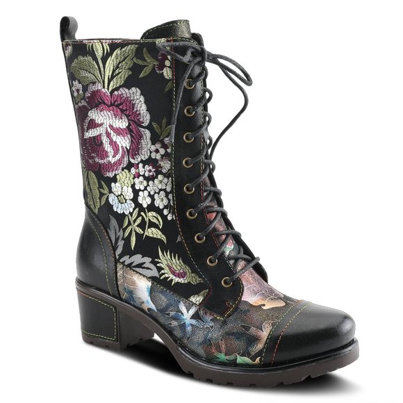 L'ARTISTE STYLISTA MID CALF BOOTS Black Olive